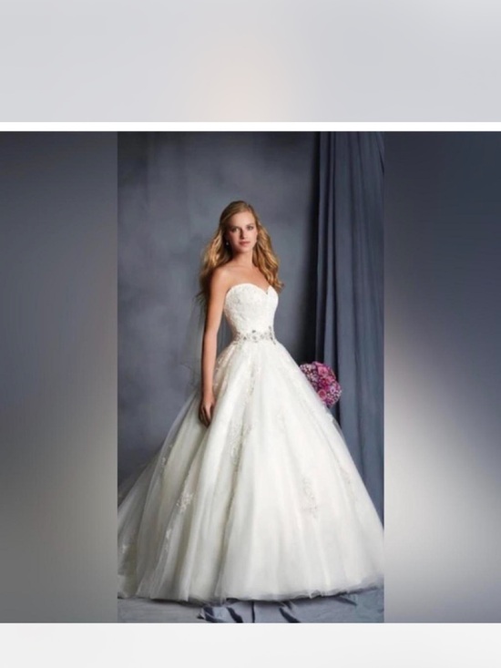 Alfred Angelo Dresses & Skirts - Strapless White Ball Gown Wedding Dress